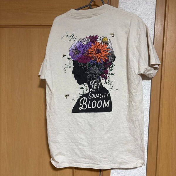 アメリカ古着AMPLIFIER LET EQUALITY BLOOM TシャツM