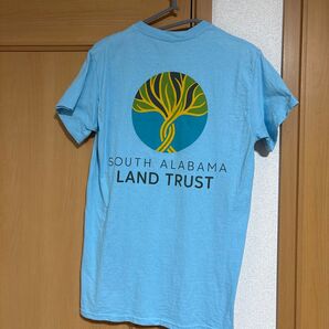 アメリカ古着 GILDAN Tシャツ 水色 S