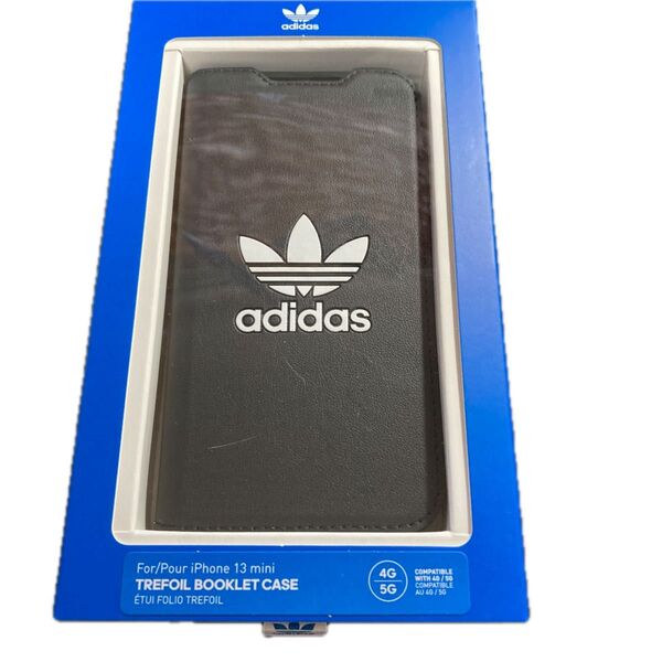 新品未使用★adidas iPhone 13 mini OR Booklet Case BASIC FW21 用手帳型ケース