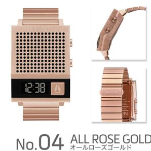 【新品】Nixon Dork Too ユニセックス ピンクゴールド デジタル時計
