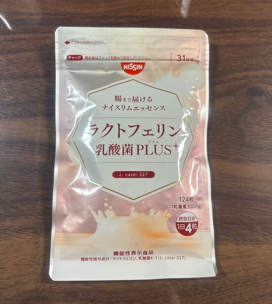 日清食品 ラクトフェリン+乳酸菌PLUS 124粒