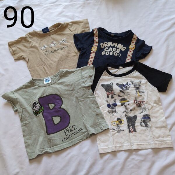 半袖 トップス 90 ベビー服 子ども服 キッズ服 トイ・ストーリー 犬 星 半袖Tシャツ まとめ売り