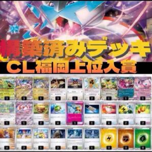 窩るタケルライコex構築済みデッキ ライコポン CLシティリーグ 福岡上位デッキ