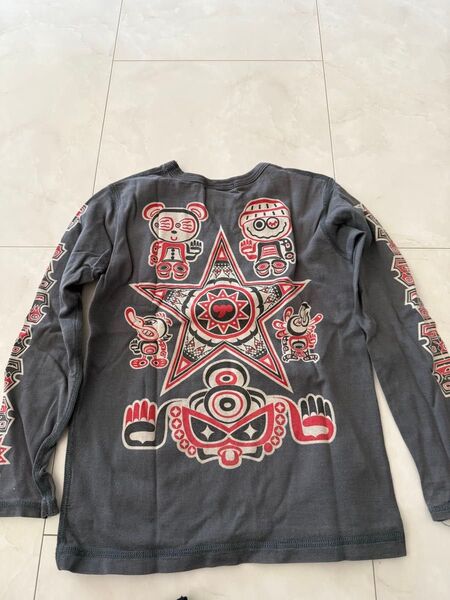 ヒステリックミニ 長袖Tシャツ トライバル柄 ヒスミニ 110