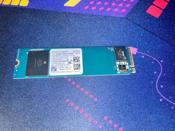 Western Digital NVMe M.2 Gen3 256GB