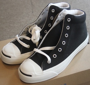 新品正規 CONVERSE コンバース JACK PURCELL MID ブラック 22cm / ジャックパーセル ミッド 黒 検索用：ハイカット