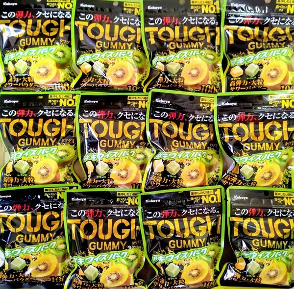 値下げ カバヤ食品 タフグミ キウイスパーク 100g×12袋 まとめ売りa