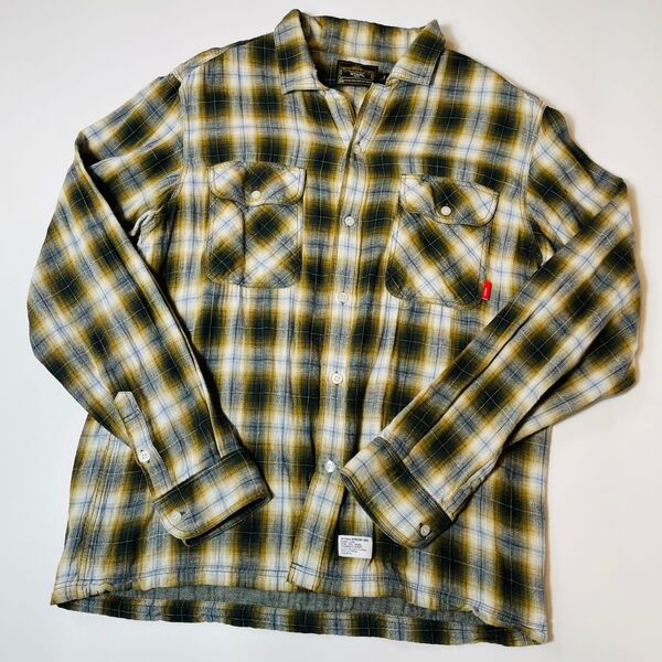 【美品】WTAPS ダブルタップス チェックシャツ ネルシャツ L