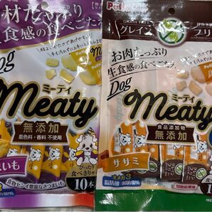ペティオ ミーティ さつまいも1袋10本入り&ササミ1袋10本入りの2袋セット