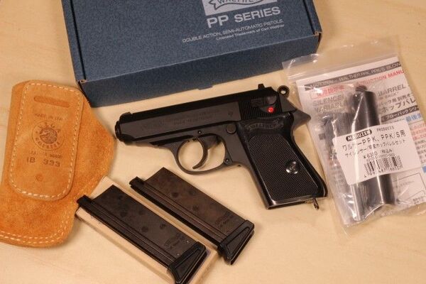 マルゼン ワルサーPPK サイレンサーセット VEGAホルスター インサイドホルスター ガスブローバック 007 ジェームズボンド