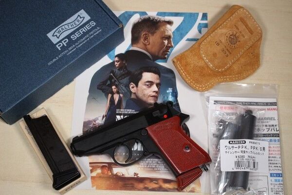 マルゼン ワルサーPPK サイレンサーセット VEGAベガホルスター インサイド ガスブローバック 007 ジェームズボンド