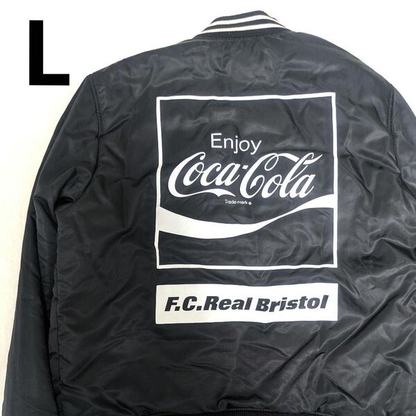 ★美品★ FCRB COCA-COLAコカコーラ◇リバーシブルスタジャン L ブルゾン ジャケット