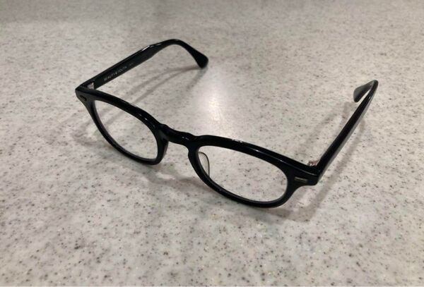 ※レンズ新品KANEKO OPTICAL 金子眼鏡John黒縁ボスリントン度なし