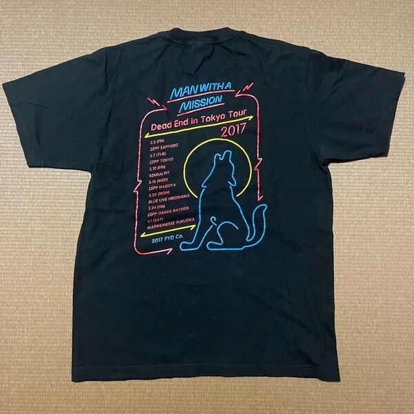 マンウィズアミッション MAN WITH A MISSION 2017 Tシャツ Lサイズ