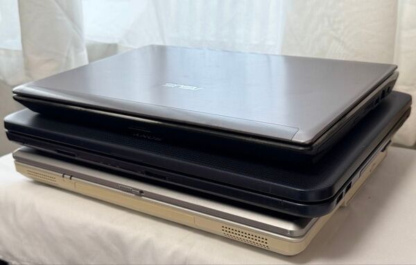 ジャンクノートパソコン3台 ASUS U30JC、SONY PCG-7143N、NEC PC-LL5507D