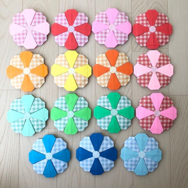 折り紙メダル お花15個 ハンドメイド