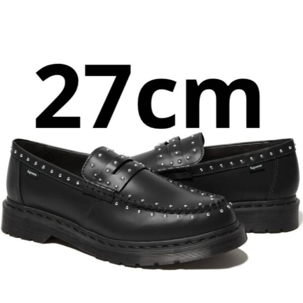 27cm Supreme Dr. Martens Studded Penton Loafer Black シュプリーム