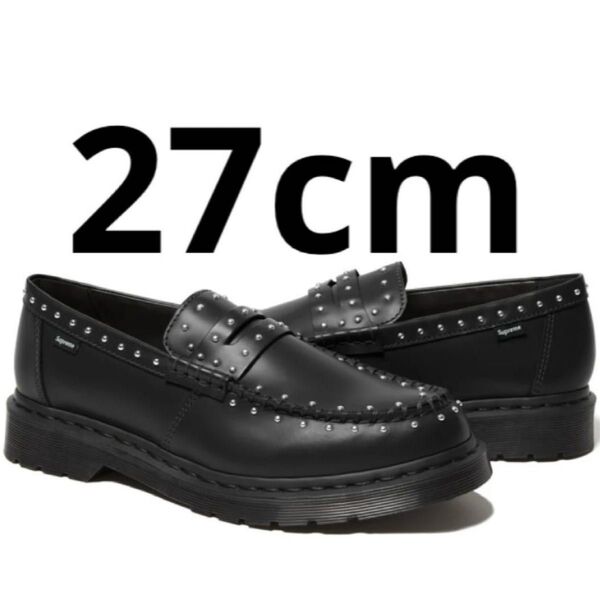 27cm Supreme Dr. Martens Studded Penton Loafer Black シュプリーム