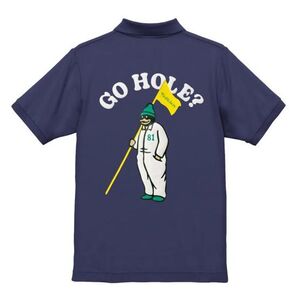 Golfickers ゴルフィッカーズ ゴルフ ポロシャツ 半袖 XL インディゴ