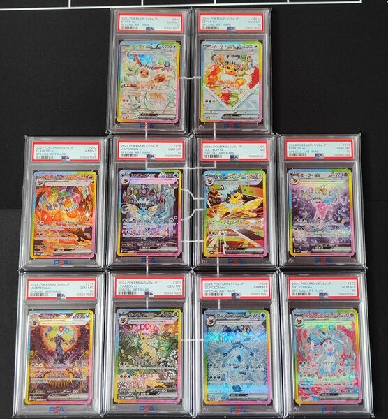 PSA7 10 連番 テラスタルフェスex ブイズ SAR 10種