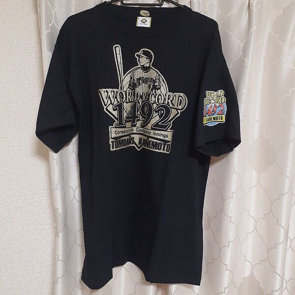 金本知憲 1492試合連続フルイニング出場 Tシャツ 阪神タイガース 未使用ワケ有り
