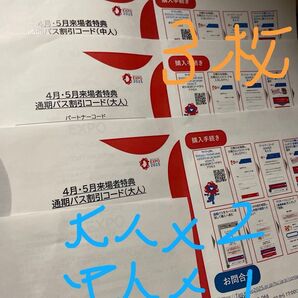大阪万博 通期パス割引コード 大人2枚 中人1枚 4月・5月来場者特典