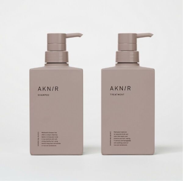 未開封 新品未使用 梨花 アクニーAKNIR AKN/R 薬用ヘアシャンプー&トリートメントセット【ローズ×サンダルウッド】