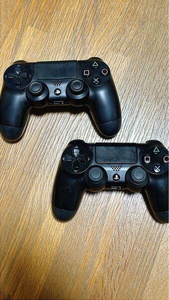 PS4 ワイヤレスコントローラー SONY ジェット ブラック ジャンク2台