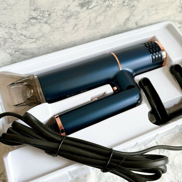 新品 ドライヤー 大風量 速乾 1500W 高濃度マイナスイオン 3段階温度調節 ヘアドライヤー 青【サロン専用】