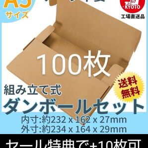 ネコポス・クリックポスト・ゆうパケット・テープ不要 A5サイズ 100枚