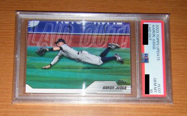 PSA10最高評価鑑定済 2023 Topps UPDATE Aaron Judge アーロン・ジャッジ LAID OUT