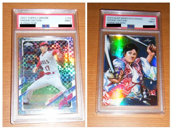 PSA9 鑑定済み 大谷翔平トレーディングカード2枚セット