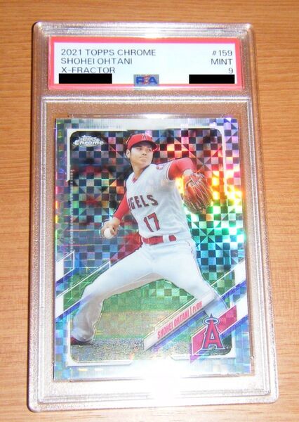 PSA9 鑑定済 2021 TOPPS Chrome Shohei Ohtani X- fractor 大谷翔平