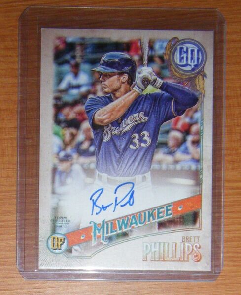 Topps GYPSY QUEEN Auto Brett Phillips ブレット・フィリップス直筆サインカード 元エンゼルス