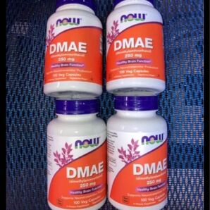 期限2027年以降 NOW一粒にDMAE250mg100カプセル×4