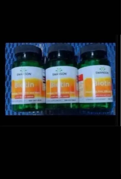 期限はは2026年以降の長い物!スワンソン社 一粒にビオチン5000mcg100カプセル×3