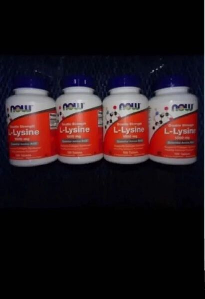 期限は2028年6月以降の長い物!now社 L-リジン1000mg100粒×4