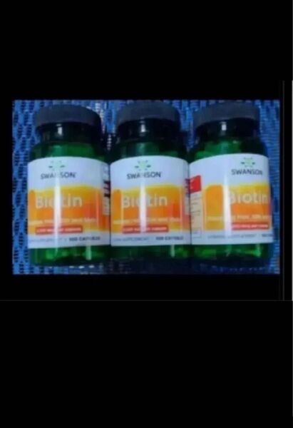 期限はは2026年以降の長い物!スワンソン社 一粒にビオチン5000mcg100カプセル×3