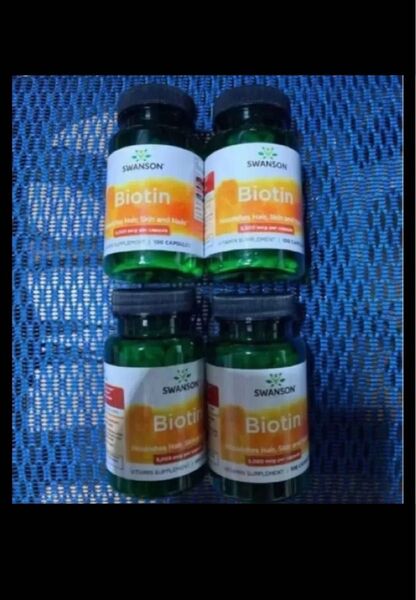 期限2026年以降 スワンソン社 一粒にビオチン5000mcg100カプセル×4