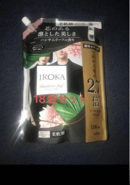 フレア フレグランス IROKA 柔軟剤 ハンサムリーフ 1200ml×18 イロカ