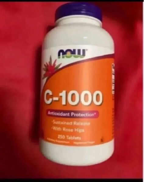 NOWタイムリリース一粒にビタミンC 1000mg ローズヒップ25mg250粒×1期限2028年以降