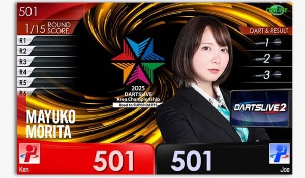 ダーツライブ 開催店舗限定 ブラックホール B賞 アンバサダー テーマ 森田真結子 まよんぬ