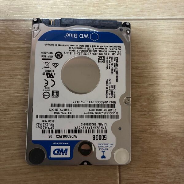 Western Digital 500GB HDD WD5000LPCX-08