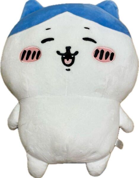 【最安値】ちいかわ ハチワレ 超BIG ぬいぐるみ にこっ 笑顔がはじける 約40cm 特大 ちいかわ 公式 グッズ