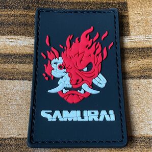 サイバーパンク2077 SAMURAI Ghost of Tsushima ラバーパッチワッペン ベルクロ