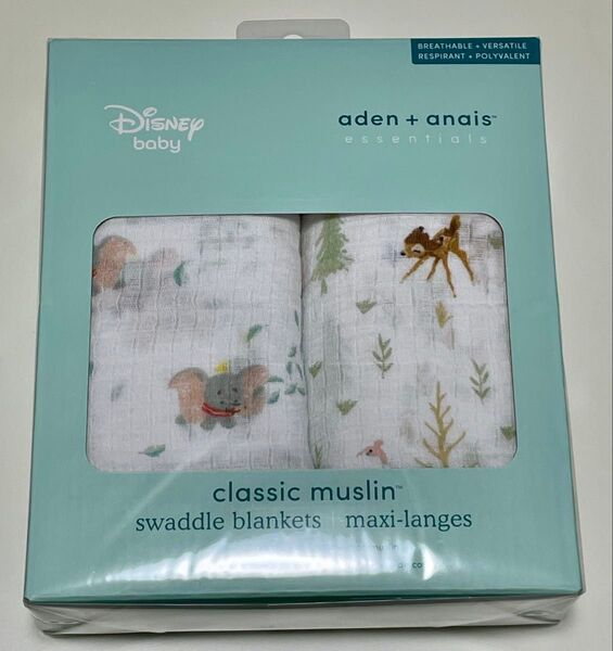 【新品未使用】aden anais おくるみガーゼケット ディズニーダンボバンビ