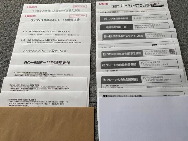 古河ユニック ラジコン資料