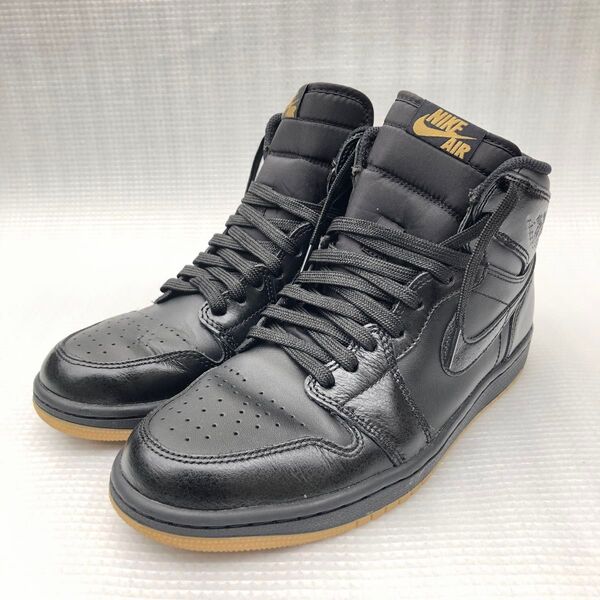 NIKE AIR JORDAN 1ナイキ エアジョーダン1 レトロ ハイ OG (ブラック/ブラック-ガム/ライト ブラウン)