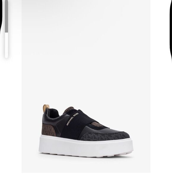 MICHAEL KORS ROMEY ミックスミディア スリッポン プラットフォーム スニーカー