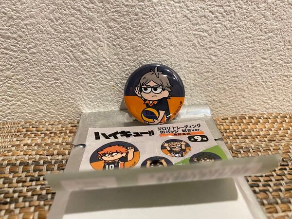 ハイキュー 菅原孝支 ジロリ 缶バッジ